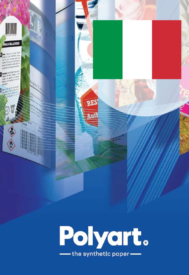 Polyart - brochure label italian